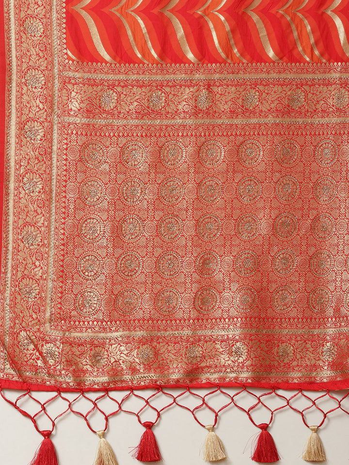 Swarovski Embroidered Art Handloom Saree