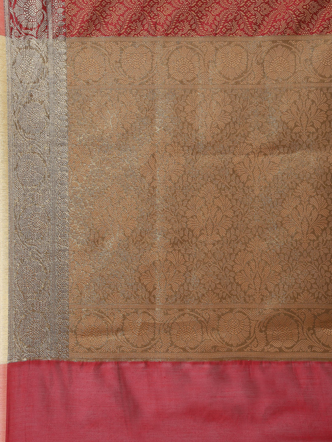 Resham Zari Border Cotton Woven Saree
