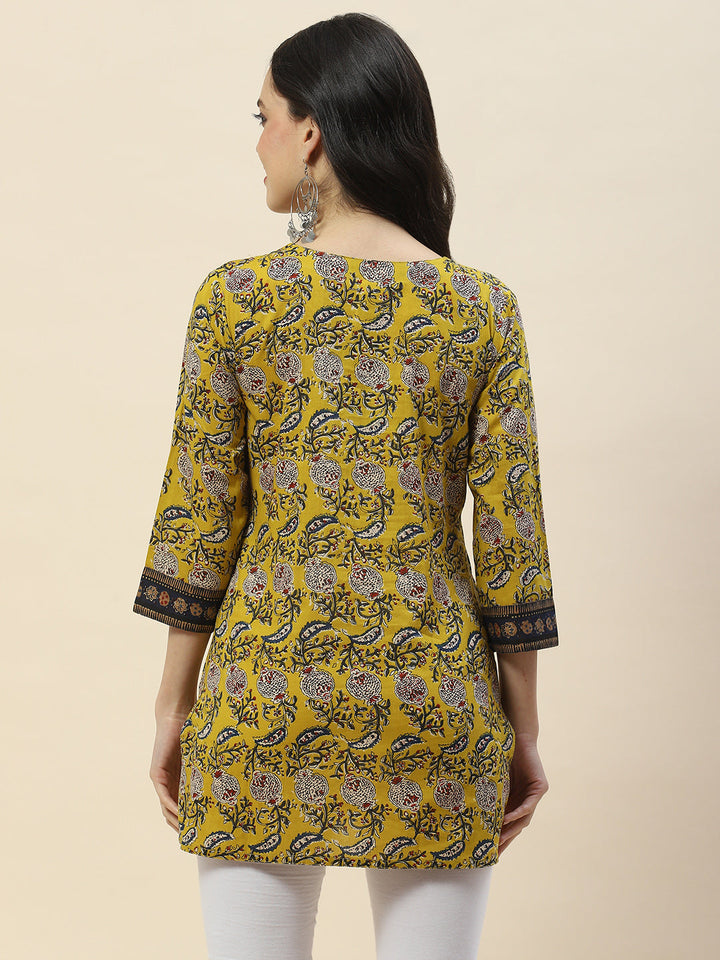 Printed Cotton Short Kurti