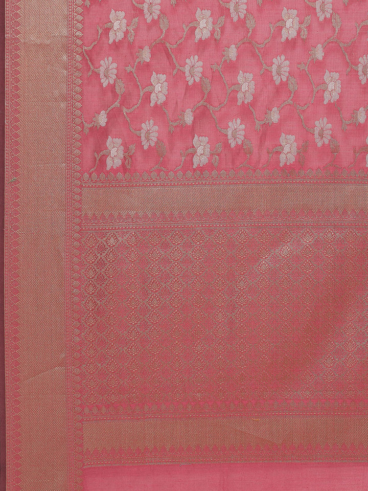 Zari Jaal Woven Cotton Saree