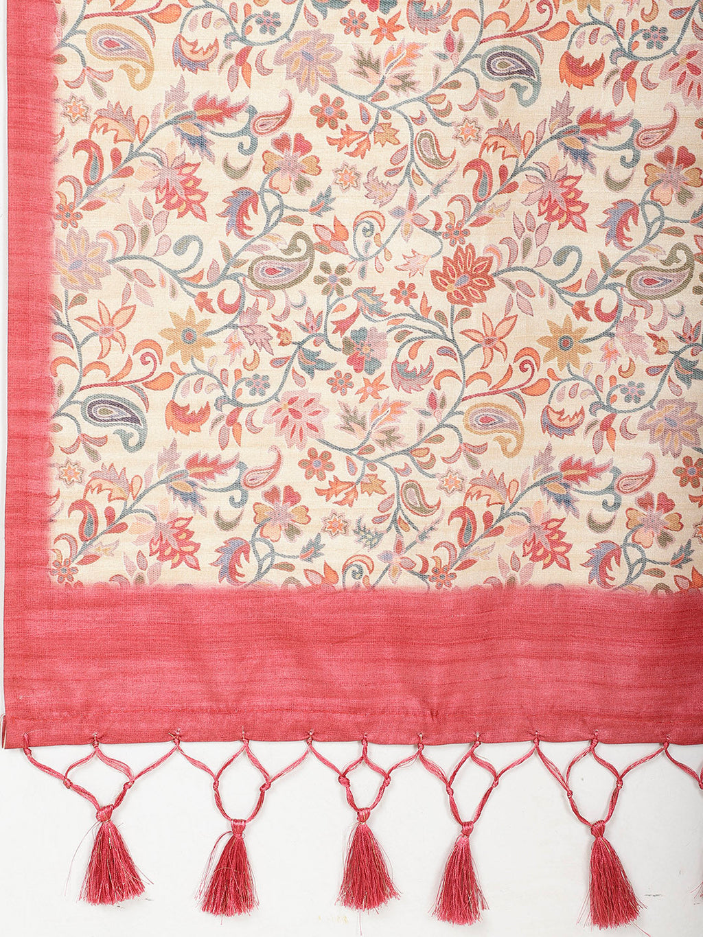 Printed Tussar Saree