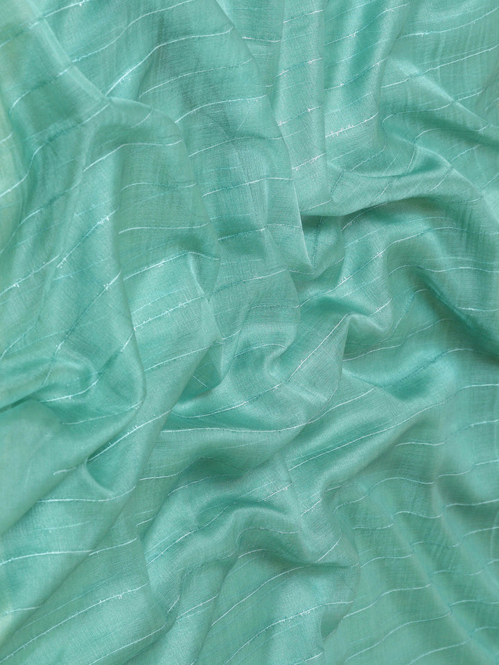 Plain Zari Border Organza Saree
