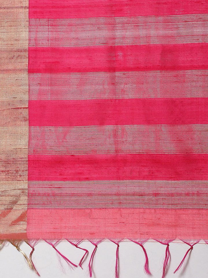 Zari Jaal Handloom Woven Saree
