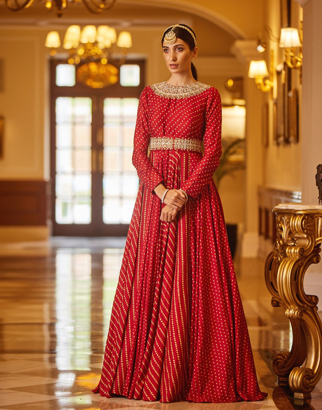 Embroidered Art Handloom Dupion Salwar Kameez Stitched Suit With Net Dupatta