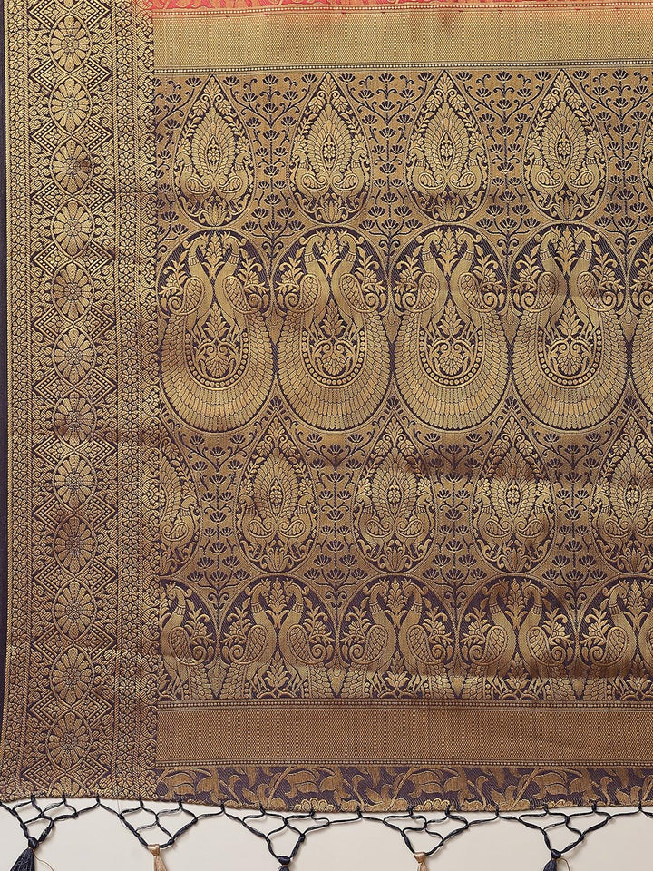 Zari Jaal Art Handloom Woven Saree
