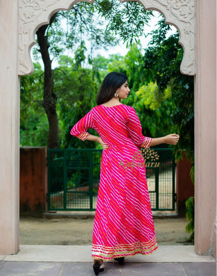 Printed Cotton Anarkali Kurti