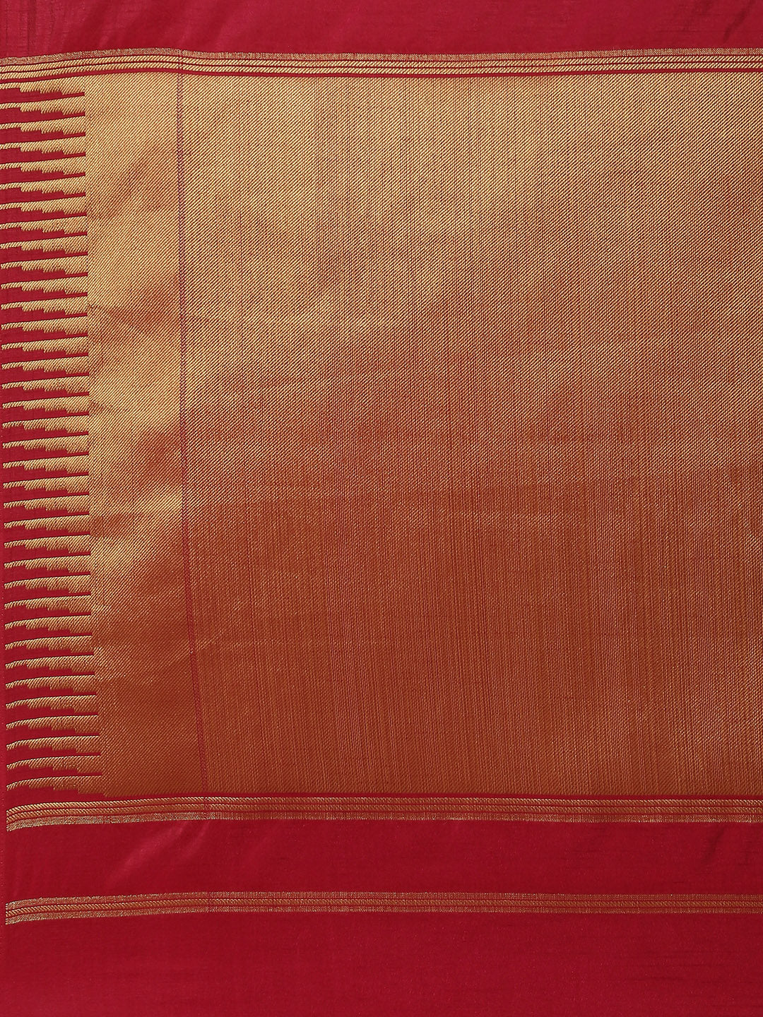 Plain Zari Border Handloom Woven Saree