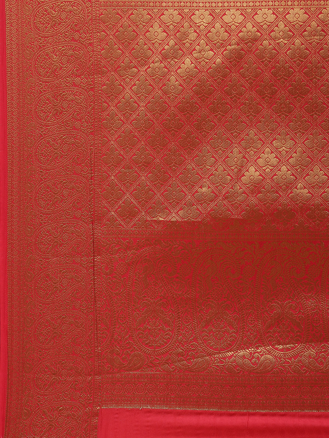 Zari Border Booti Art Handloom Woven Saree