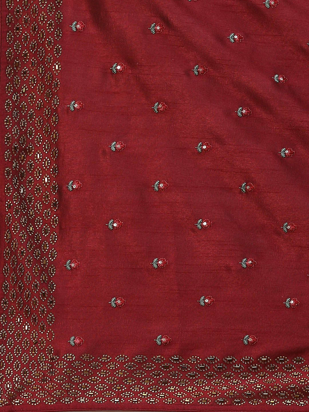 Resham Booti Tussar Embroidered Saree