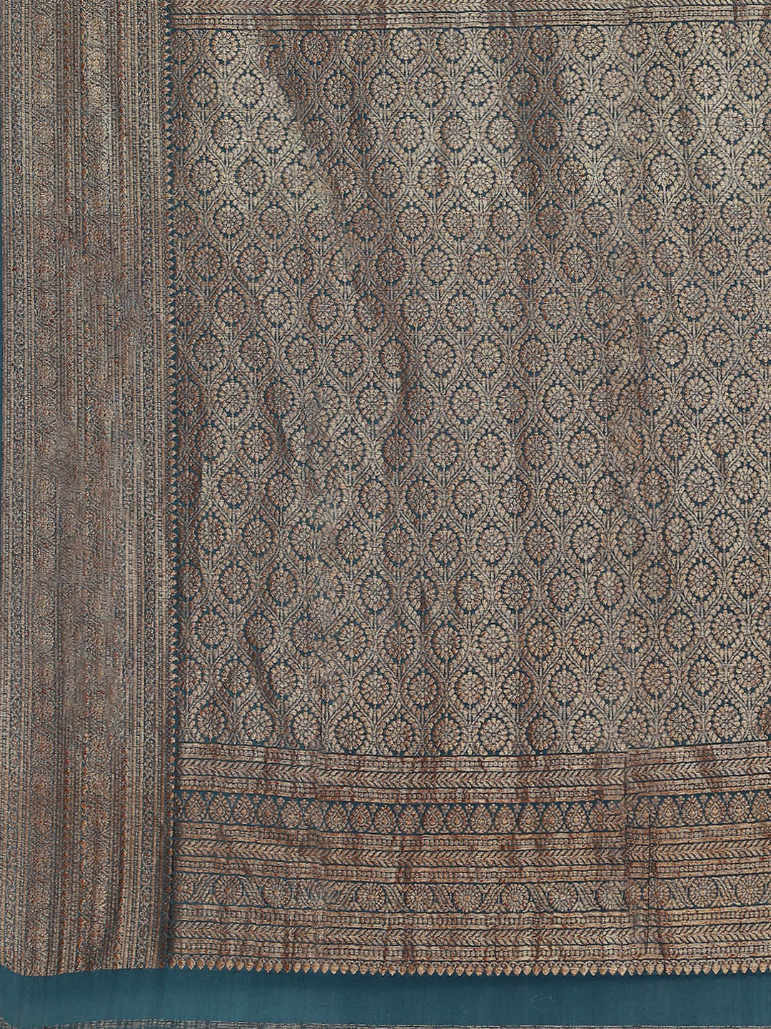 Antique Jaal Crepe Plain Saree