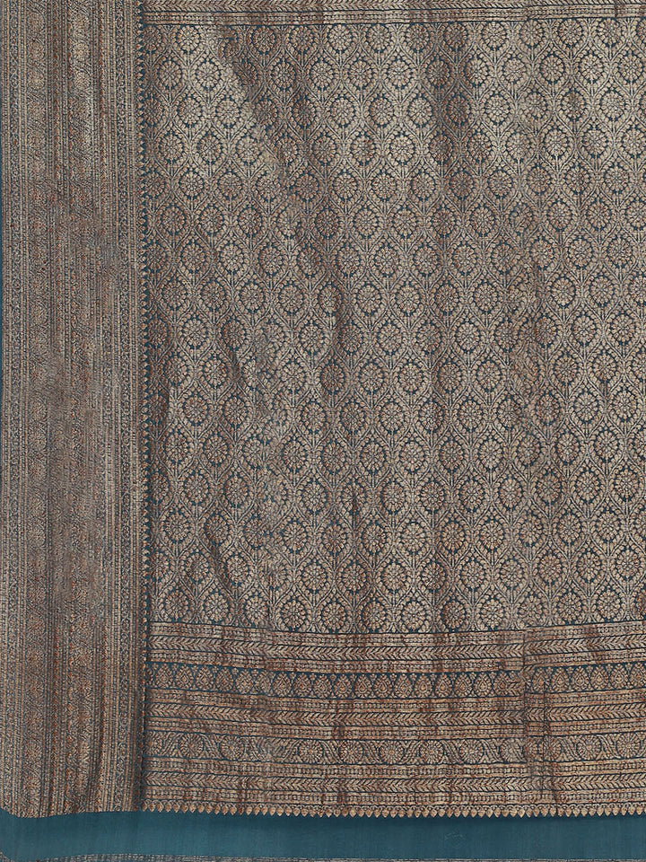 Antique Jaal Crepe Plain Saree