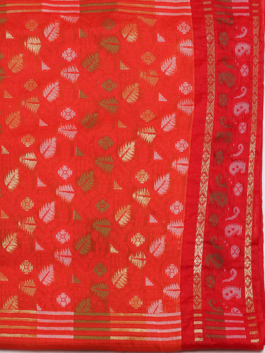 Resham Woven Design Cotton Saree