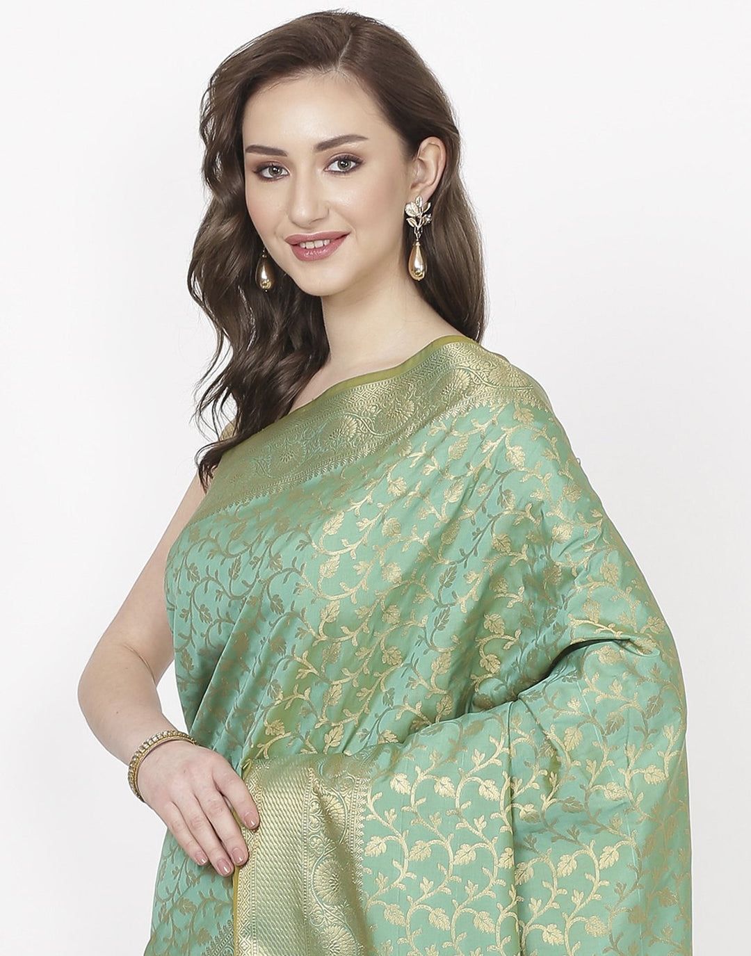 MBZ Meena Bazaar-Rani Banarasi Art Handloom Saree