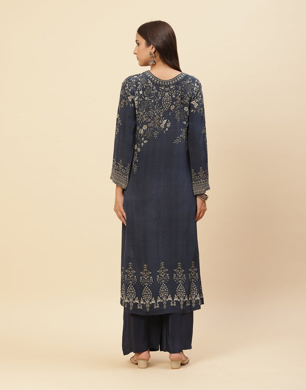 Digital Printed Crepe Salwar Kameez Stitched Suit With Georgette Dupatta