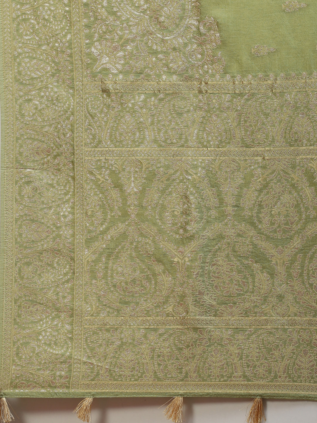 Zari Jaal Handloom Woven Saree