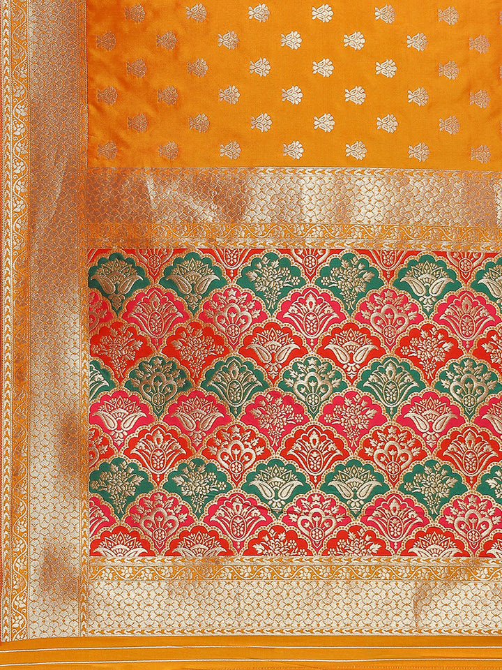Zari Booti Woven Art Silk Banarsi Saree