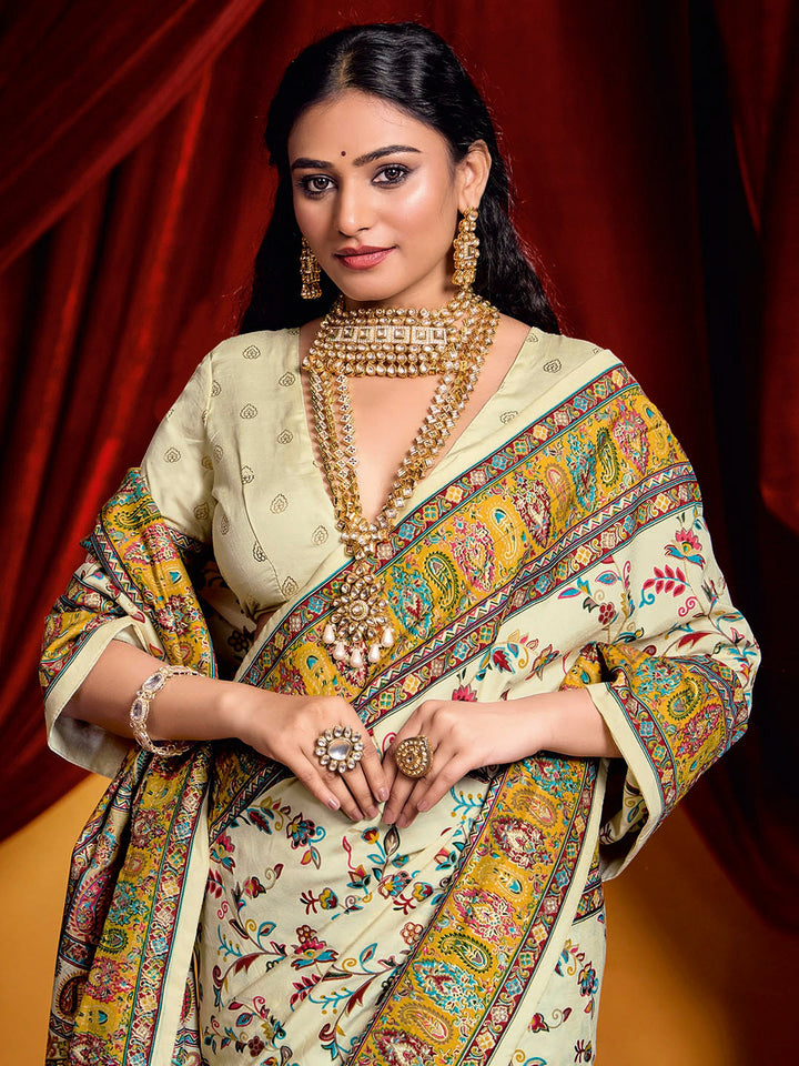 Digital Printed Art Crepe Saree