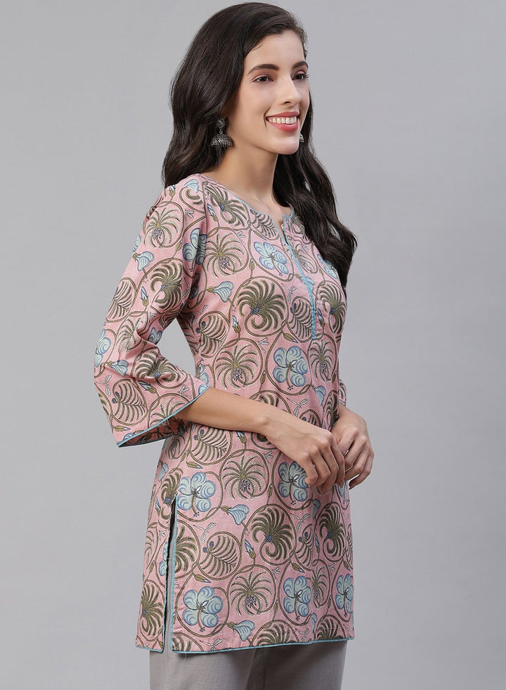 Printed Cotton Short Kurti