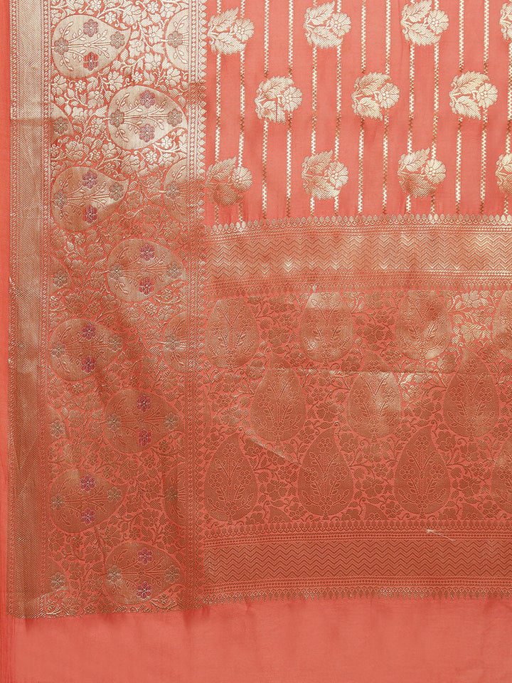Zari Jaal Cotton Woven Saree