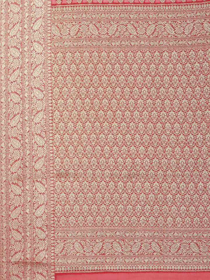 Zari Booti Georgette Plain saree
