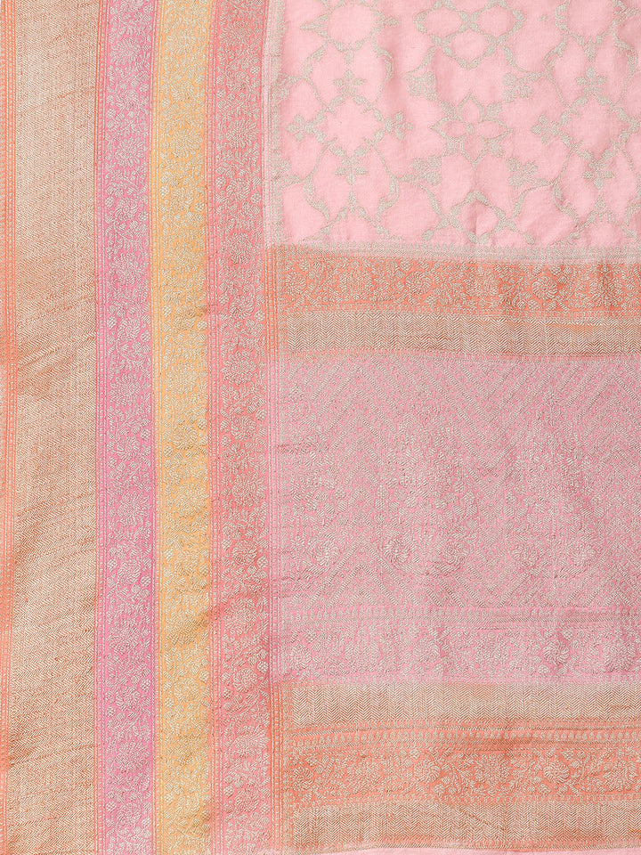 Zari Jaal Cotton Woven Saree