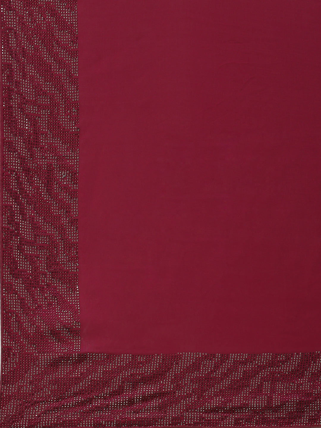 Embroidered Border Booti Satin Saree
