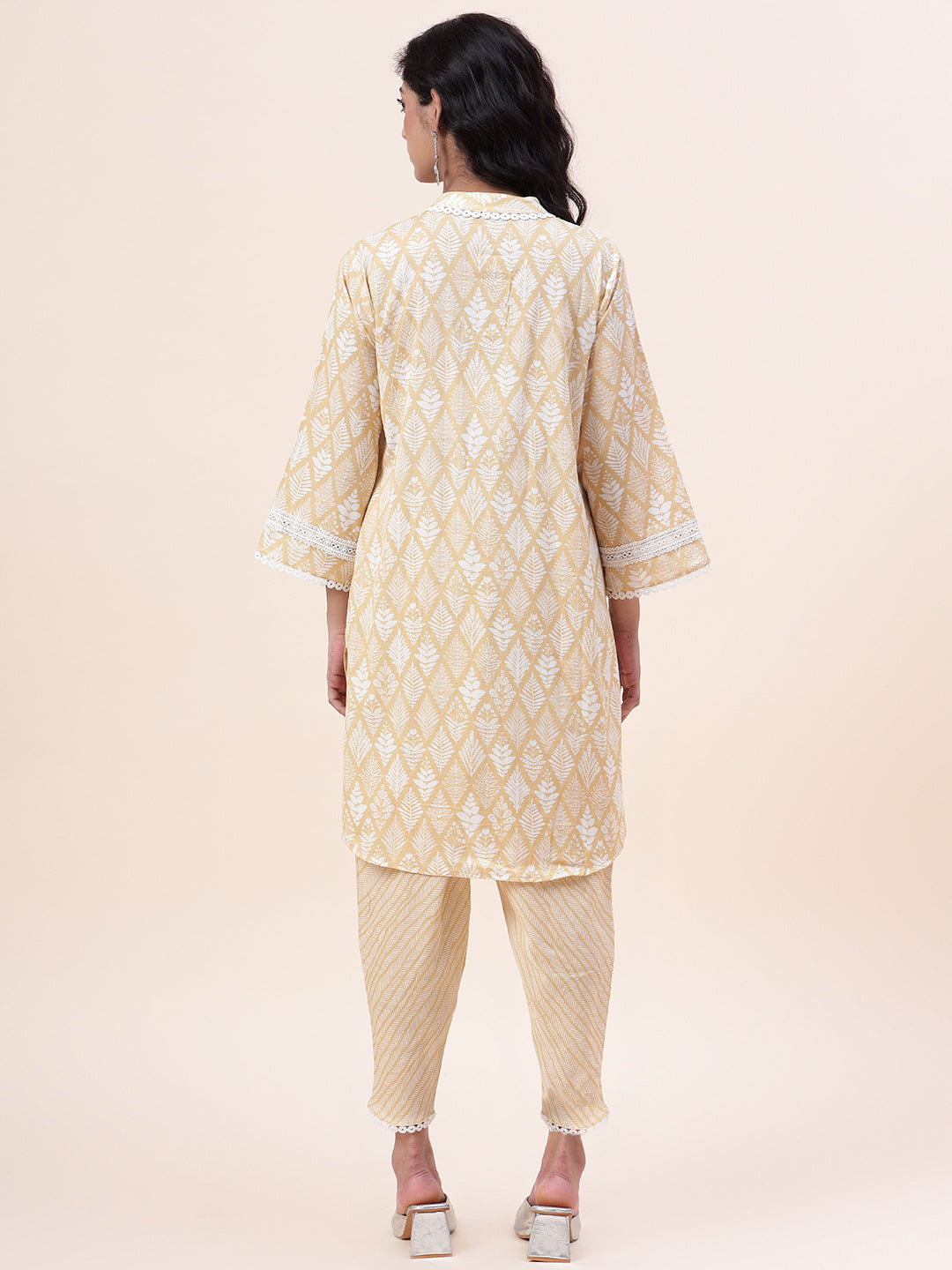 Printed Cotton Kurti With Dhoti Pants