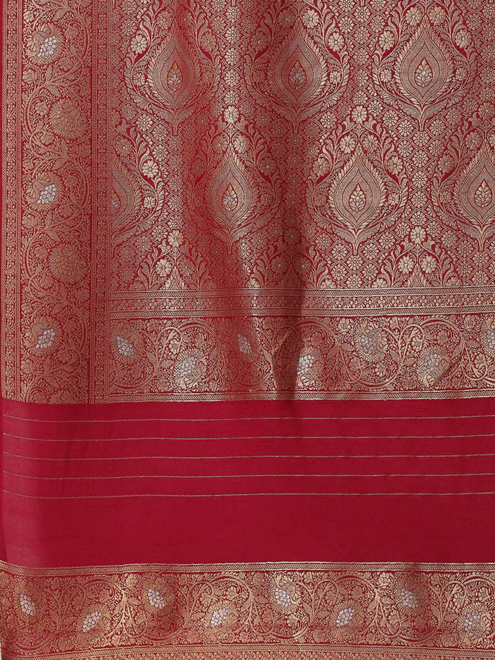 Zari Booti Handloom Woven Saree