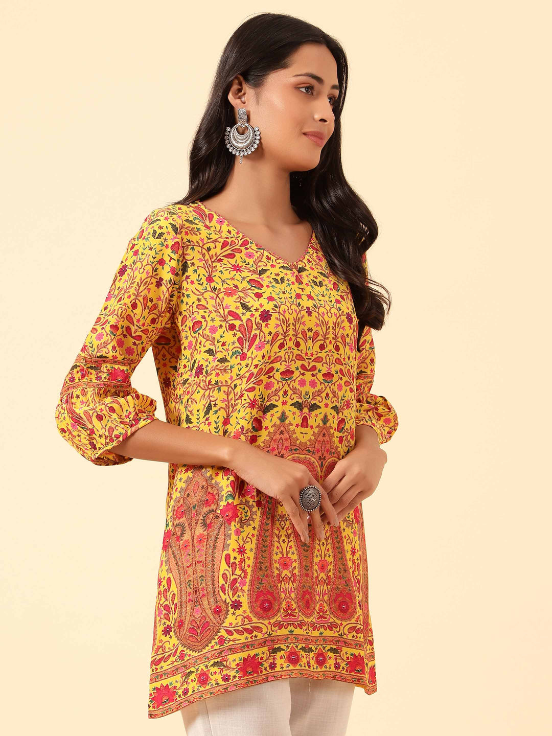 Printed Crepe Kurti