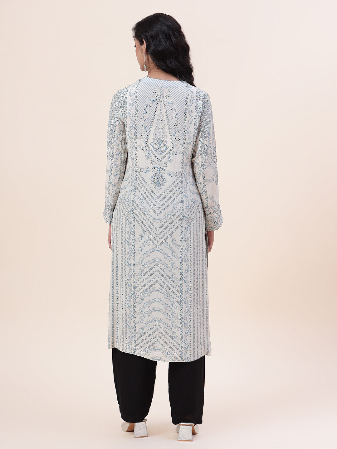 Digital Printed Crepe Kurta