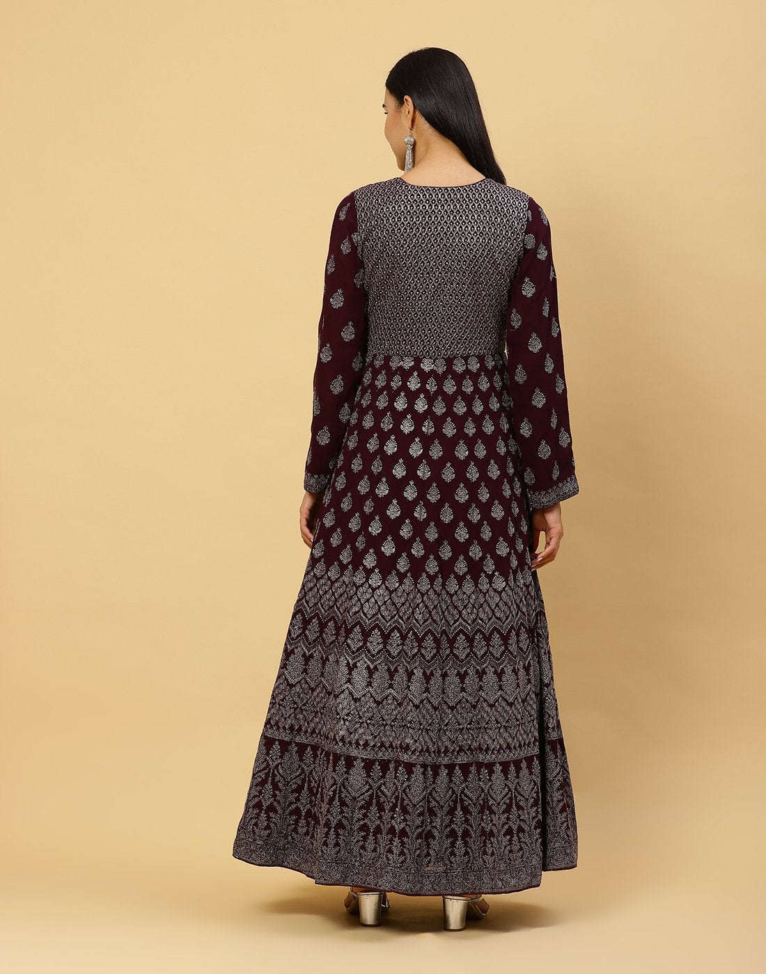Embroidered Georgette Salwar Kameez Stitched Suit With Dupatta