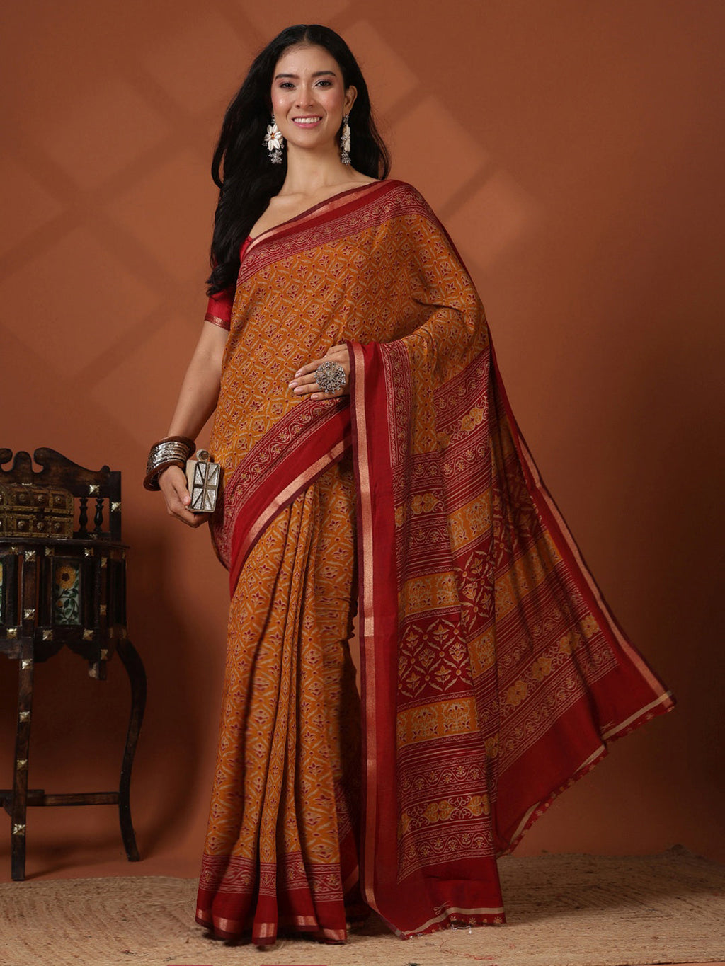 Digital Printed Art Silk Saree