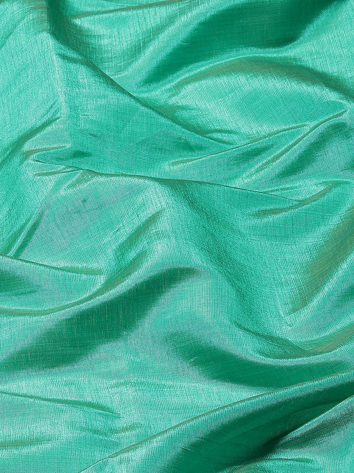 Plain Zari Border Handloom Woven Saree