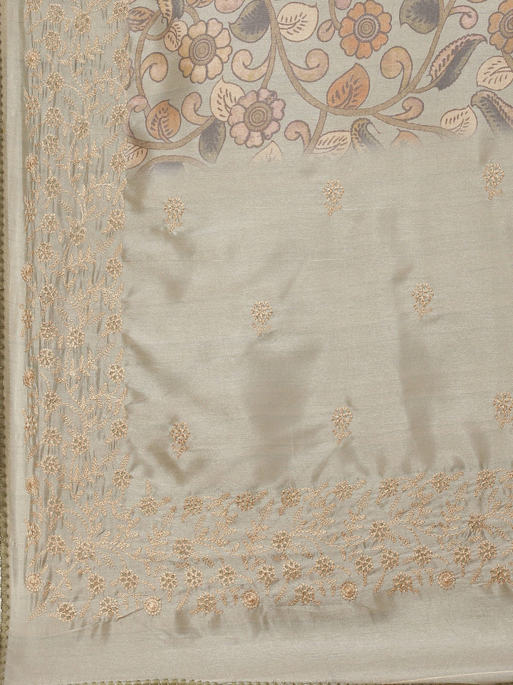 Floral Digital Printed Handloom Saree