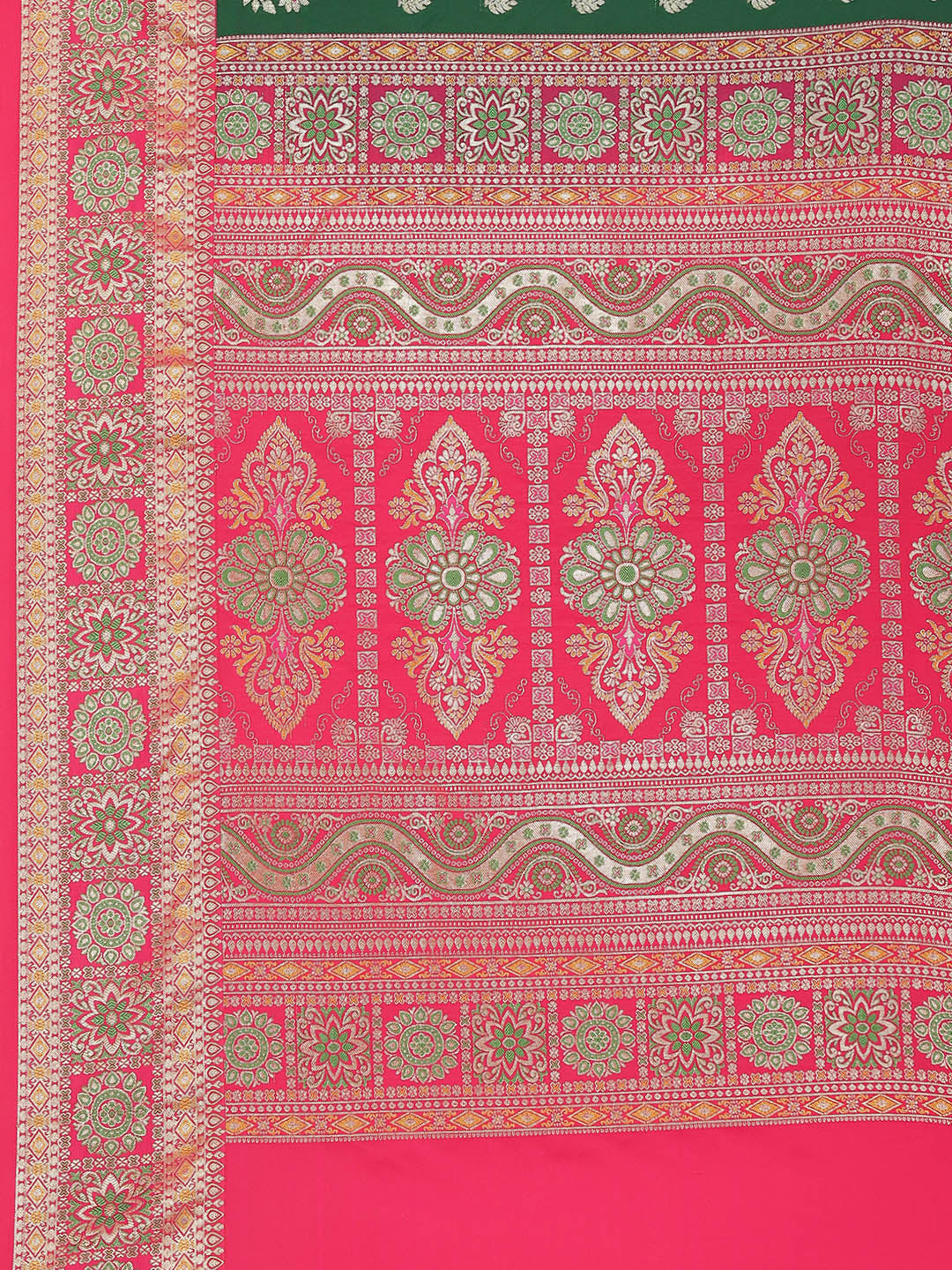 Art Handloom Saree with Zari Border Booti