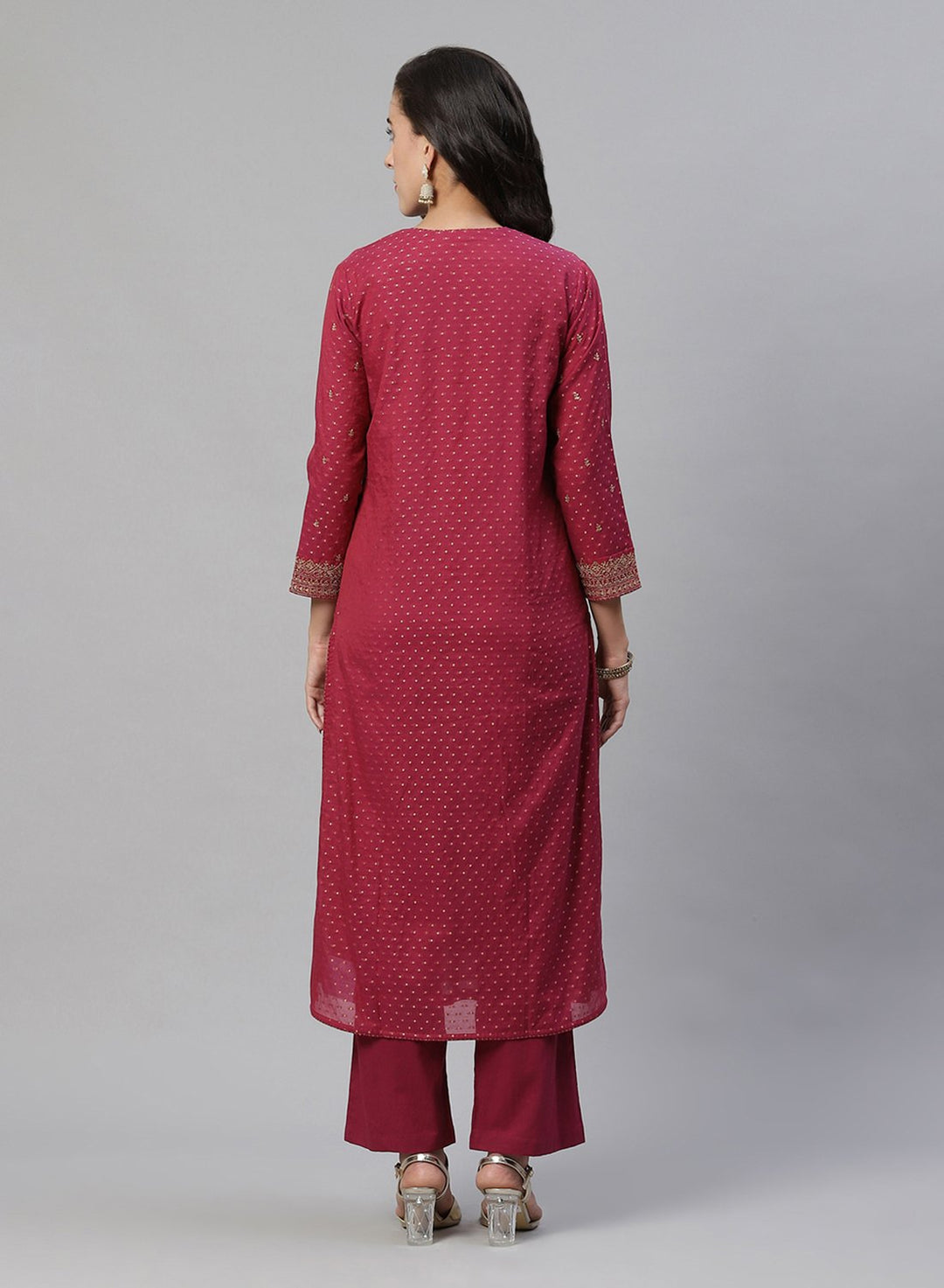 Printed Cotton Chanderi Salwar Kameez Stitched Suit