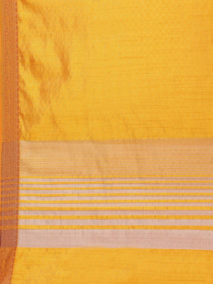 Zari Border Booti Handloom Woven Saree