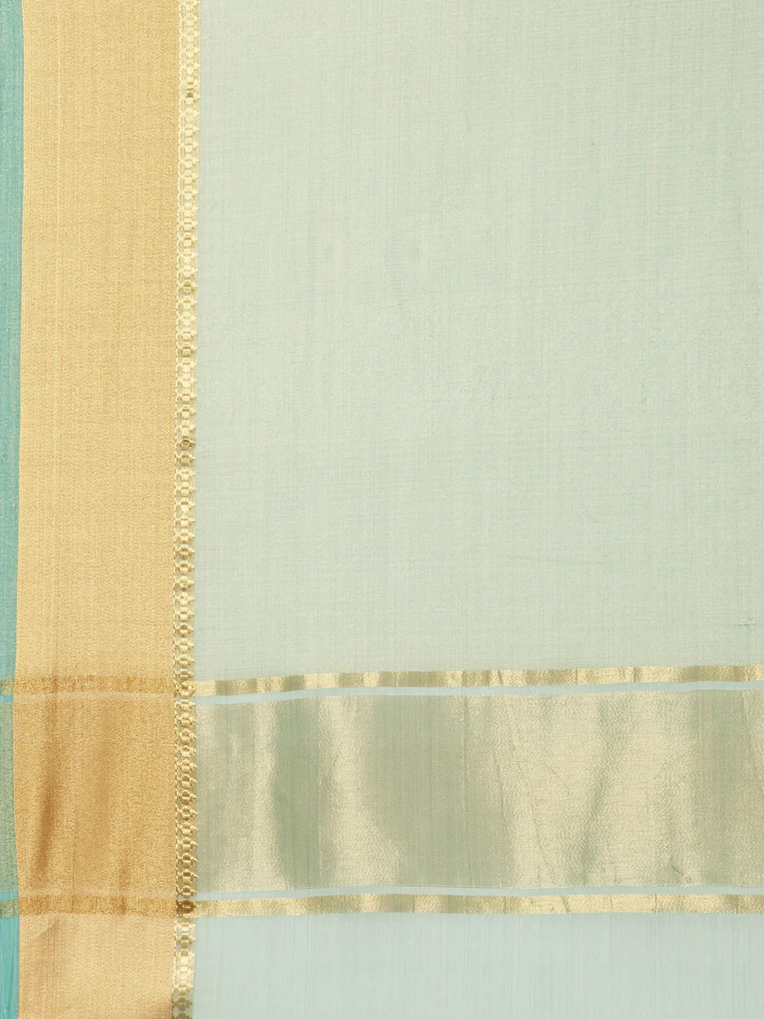 Plain Zari Border Handloom Woven Saree