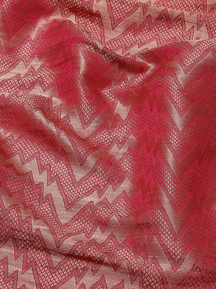 Brocade Zari Jaal Handloom Woven Saree