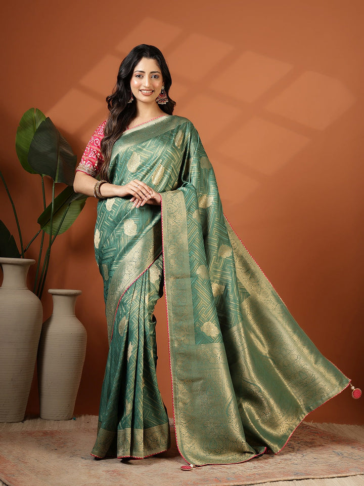 Embroidered Banarasi Saree