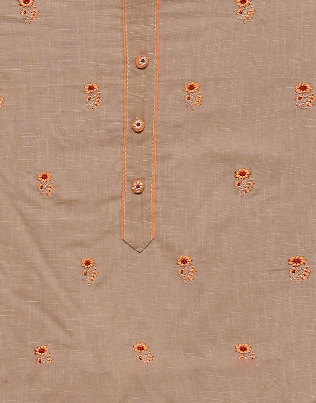 Cotton Embroidered Suit Piece