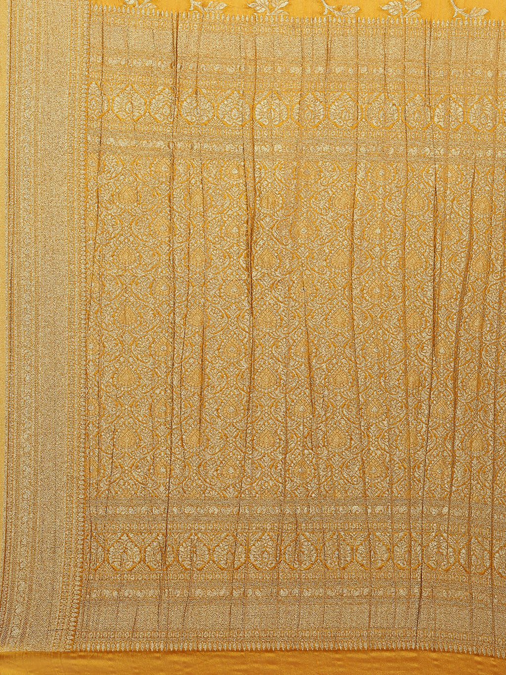 Floral Zari Jaal Georgette Woven Saree