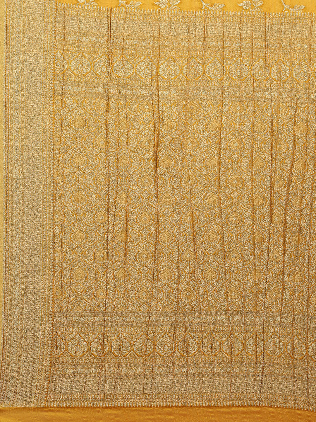 Floral Zari Jaal Georgette Woven Saree