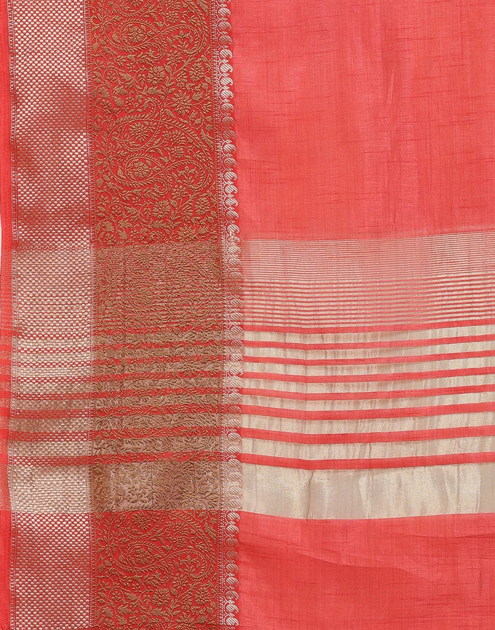 Art Handloom Saree With Zari Border