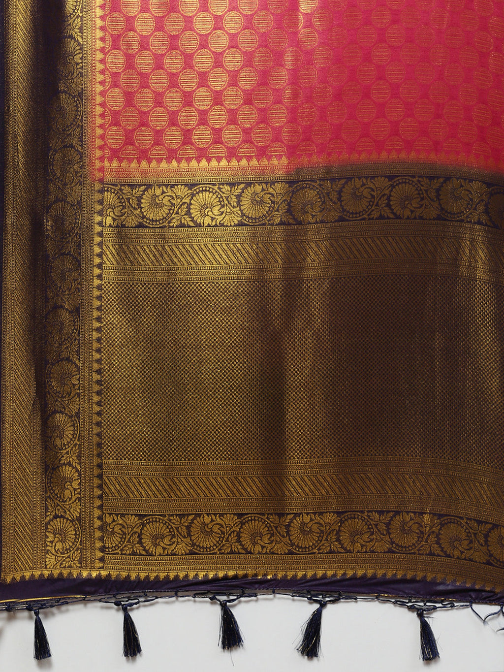 Zari Jaal Handloom Woven Saree