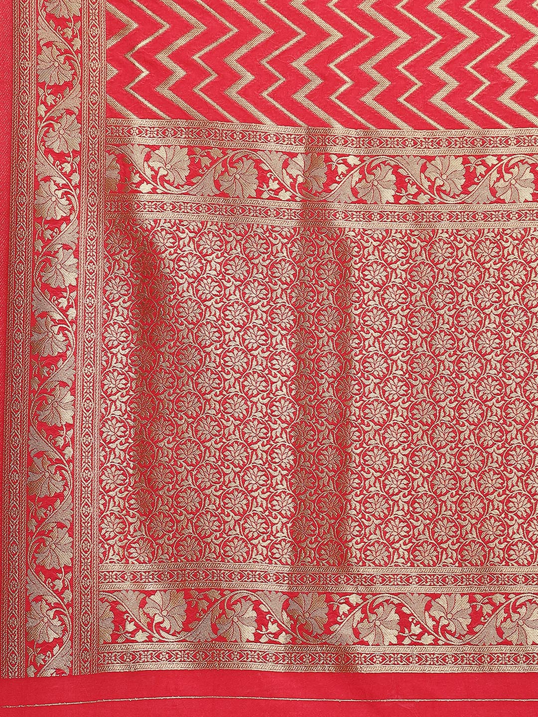 Zari Jaal Art Handloom Woven Saree