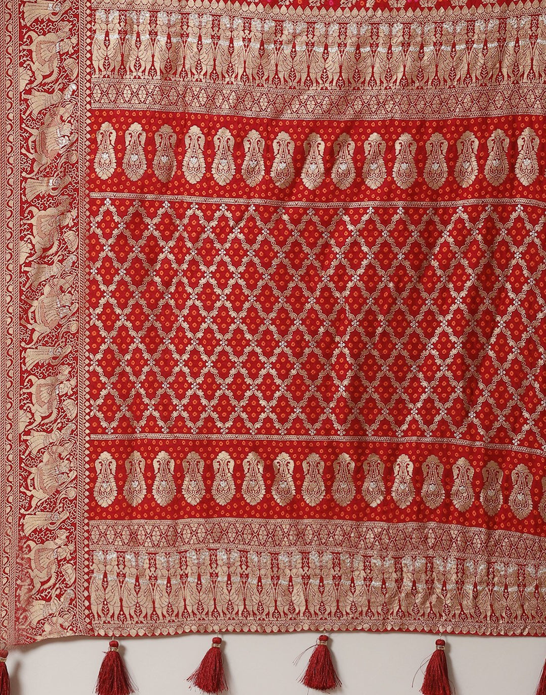 Banarasi Art Handloom Maroon Saree