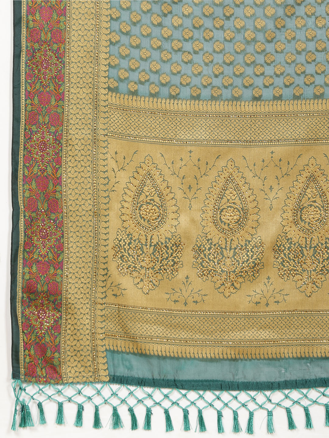 Woven Booti Cotton Saree