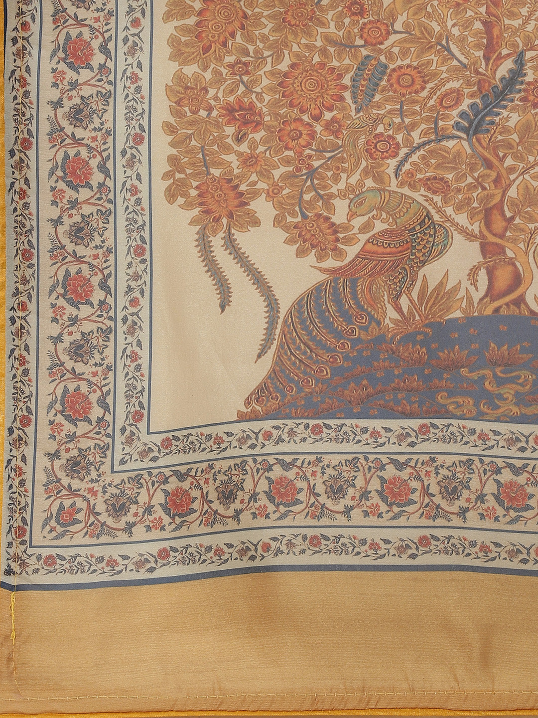 Printed Tussar Saree
