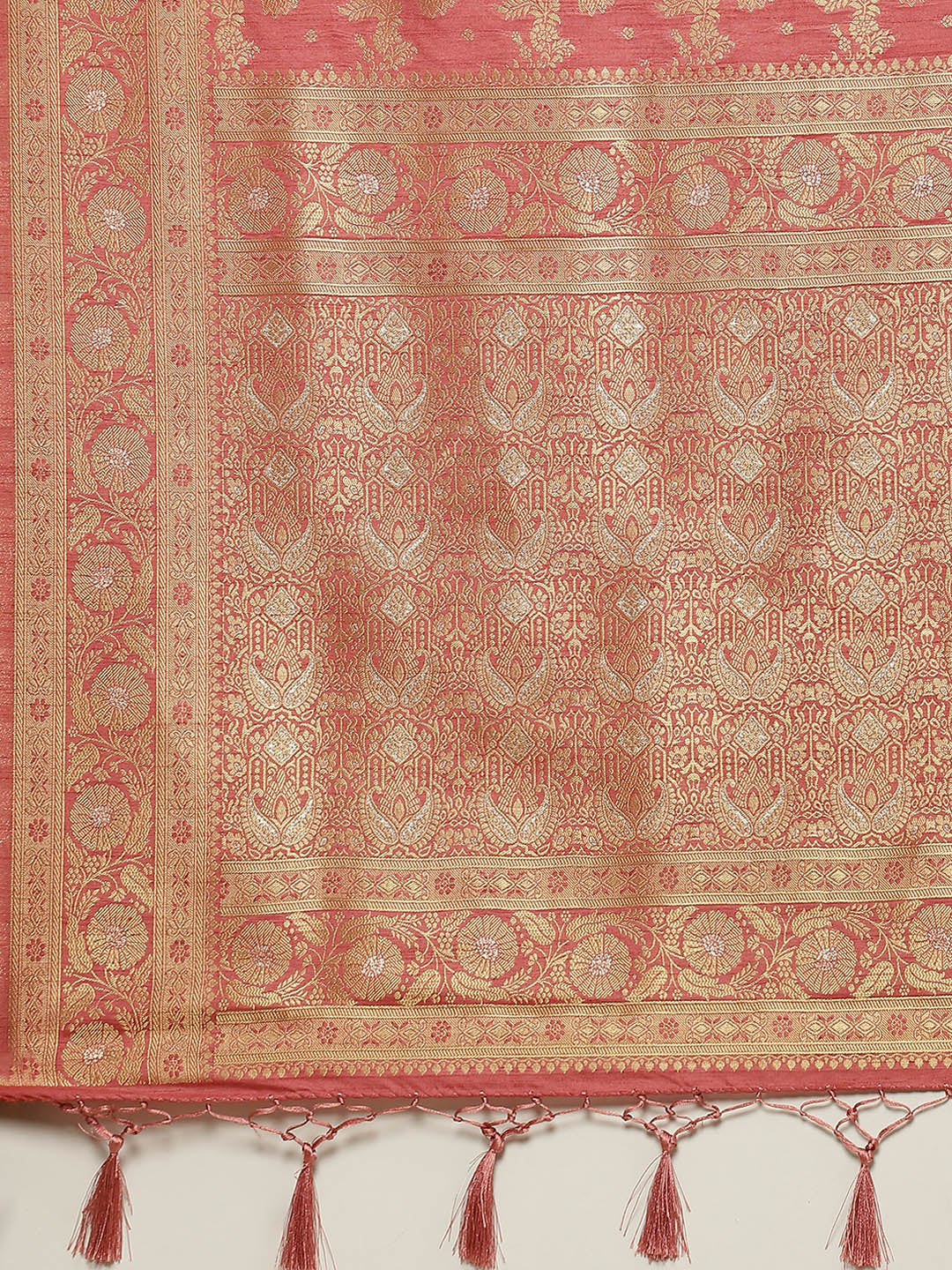 Zari Jaal Handloom Woven Saree